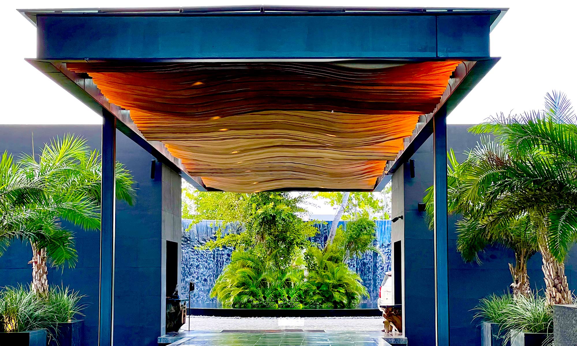 pergola-construcc-lobby-hotel-1 Construcción Pergola aérea diáfana